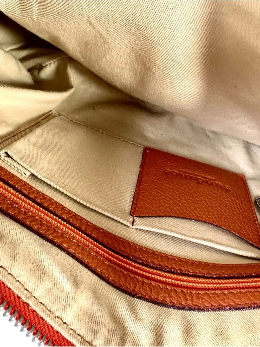 Sundance Italian Full Grained Pebbled Leather Satchel Bag
